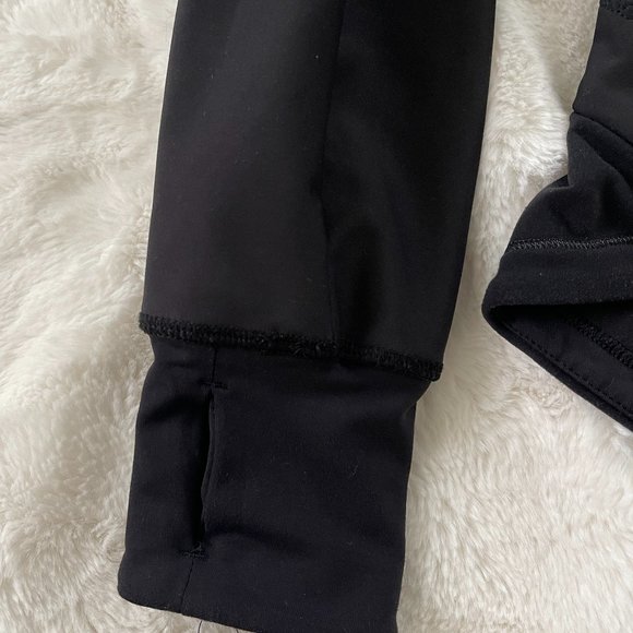LULULEMON KEEP IT UP BLACK REMOVABLE HOODED RUN JACKET WATER RESISTANT SIZE: 4 - Picture 7 of 16